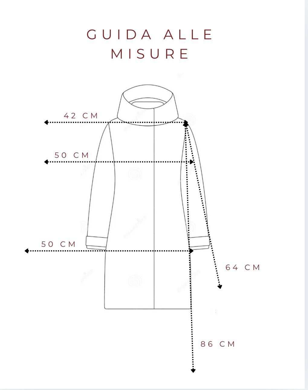 Cappotto rosso e nero