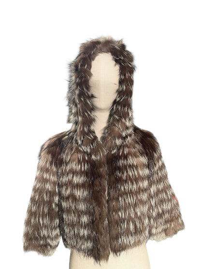 Pelliccia in volpe argentata