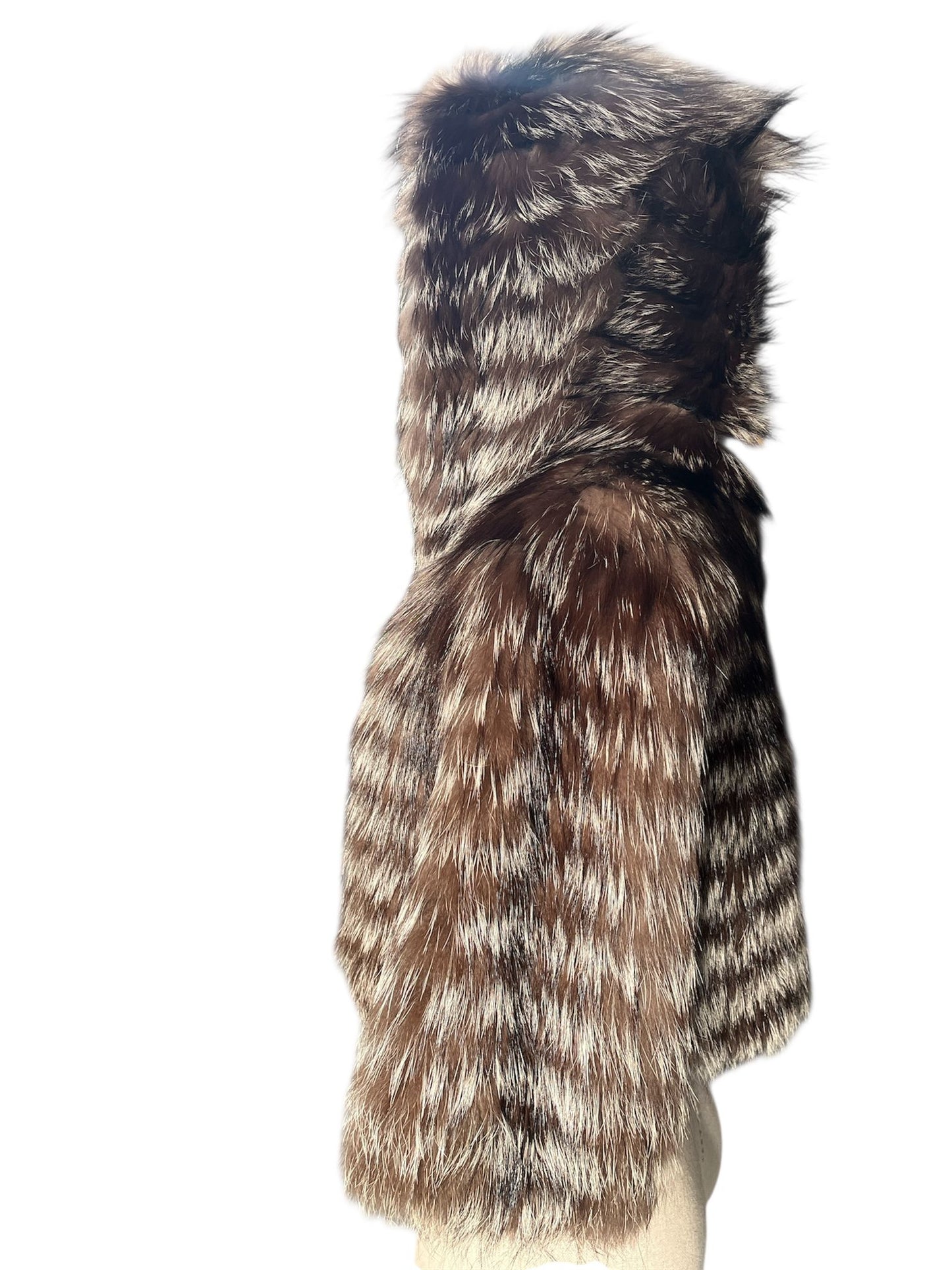 Pelliccia in volpe argentata