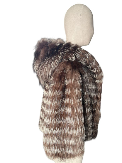 Pelliccia in volpe argentata