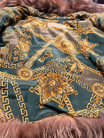 Pelliccia in volpe argentata