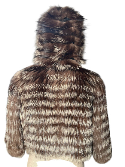 Pelliccia in volpe argentata