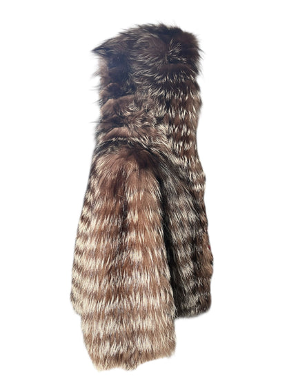 Pelliccia in volpe argentata