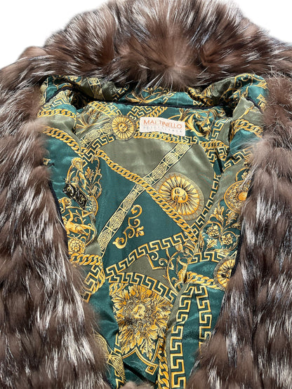 Pelliccia in volpe argentata