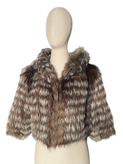 Pelliccia in volpe argentata