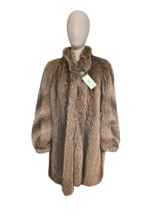 Pelliccia in marmotta canadese