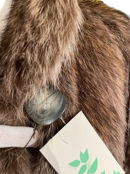 Pelliccia in marmotta canadese