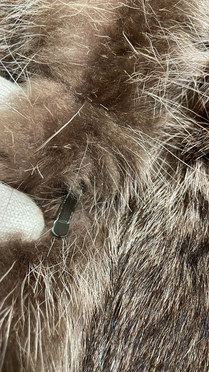 Pelliccia in marmotta canadese