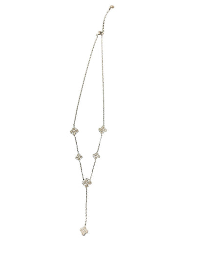 Collana con fiori strass