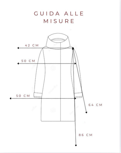 Cappotto rosso e nero